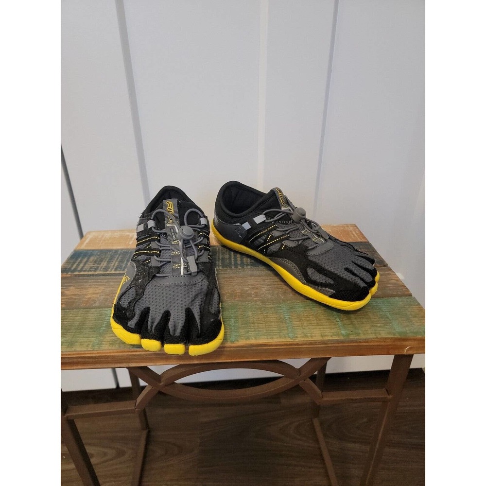 Fila Skele-toes 7 Black, Gray, Yellow Barefoot Water, Running Shoes